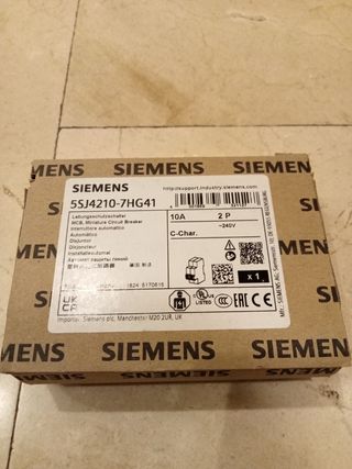 Magnetotérmico 10 A 2 polos UL489