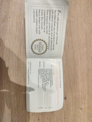 Game boy manual de instrucciones