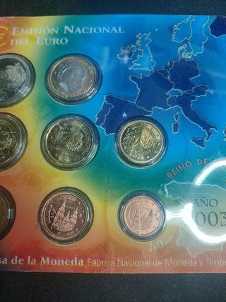 BLISTER MONEDAS EURO 2003