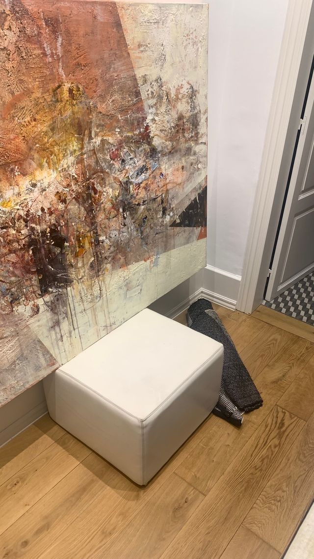 Butaca cuero / blanco / diseño