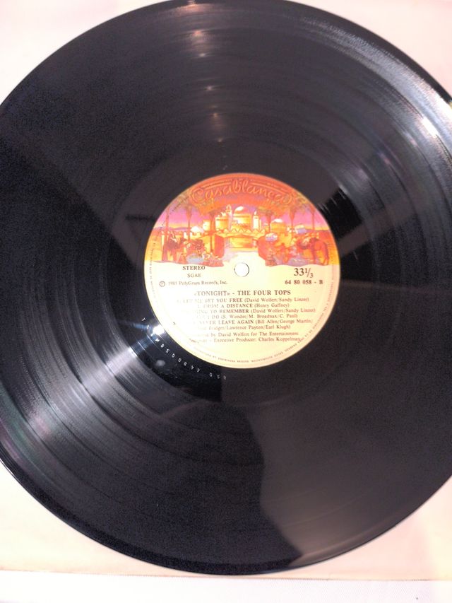 The Four Tops – Tonight. 1981 Lp