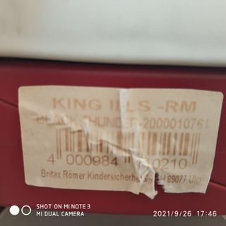 SILLA COCHE GRUPO 1 ROMER KING LS