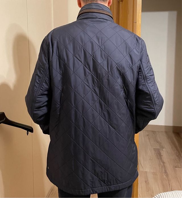 Abrigo parka Pedro del Hierro. Azul Marino.