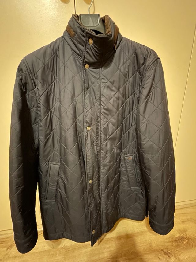 Abrigo parka Pedro del Hierro. Azul Marino.