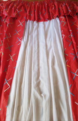 Edredon 1 ó 2 a juego con cortinas y visillos