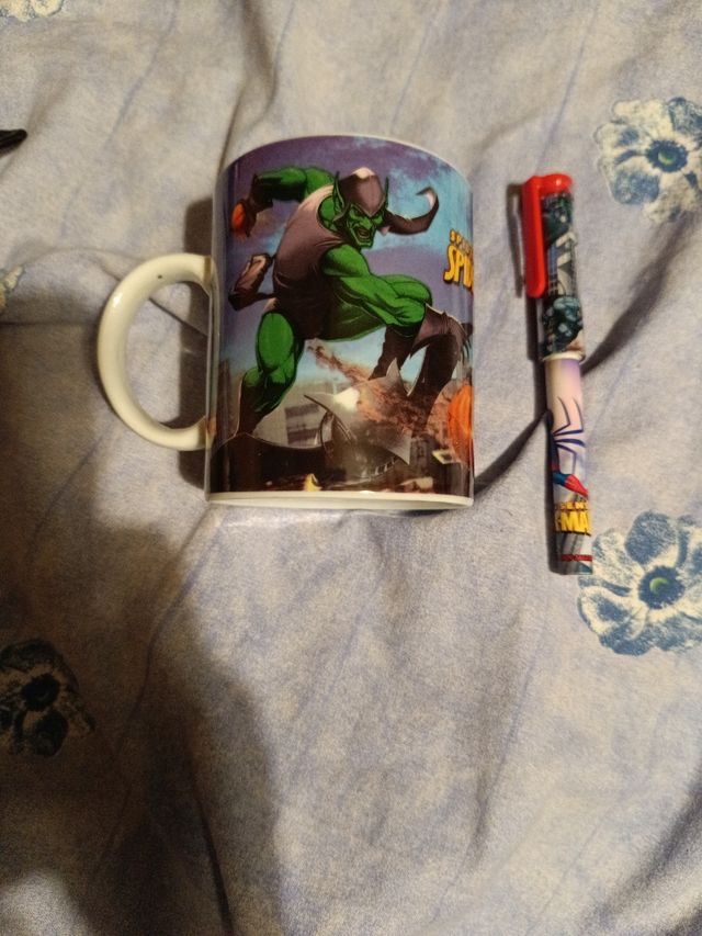 Set mug e penna spiderman