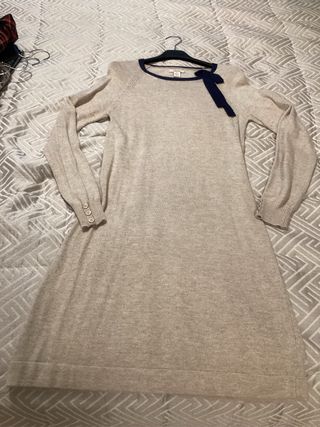 Vestido de punto de manga larga
