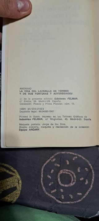 La vida del Lazarillo de Tormes y de sus fortunas y adversidades (PPP) (Spanish Edition)