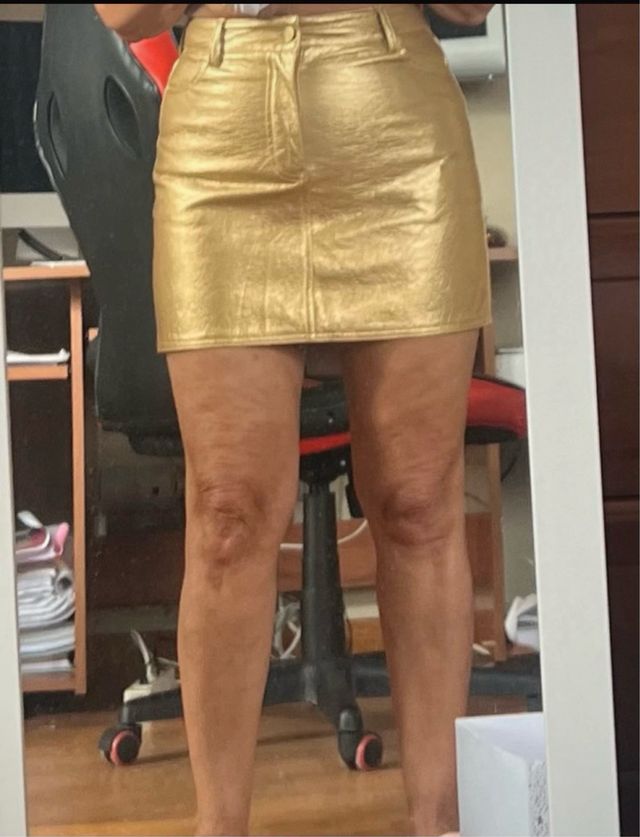 Falda dorada Shein T. S