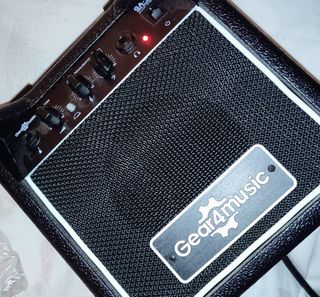 Guitarra eléctrica azul