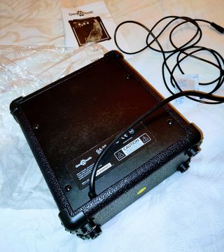 Guitarra eléctrica azul