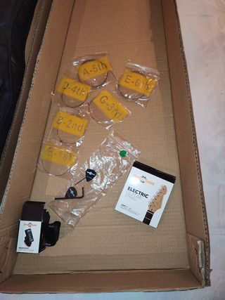 Guitarra eléctrica azul