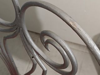 2x Sillas antiguas de forja