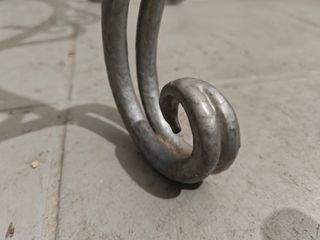 2x Sillas antiguas de forja