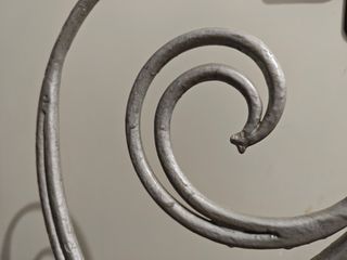 2x Sillas antiguas de forja