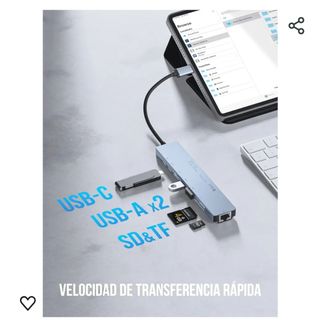 Lemorele Hub USB C Ethernet 8 en 1