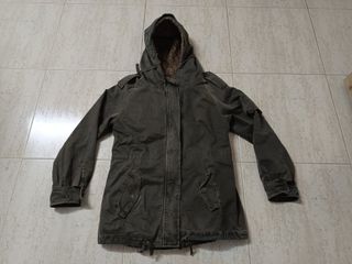 PARKA ZARA  TALLA S  (CON FORRO DESMONTABLE)