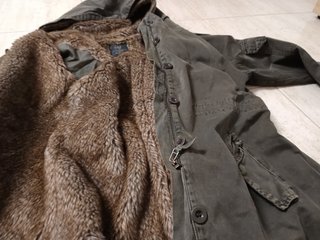 PARKA ZARA  TALLA S  (CON FORRO DESMONTABLE)