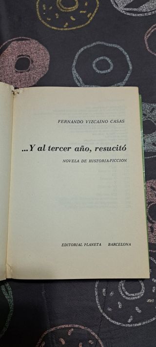 Y al tercer año resucitó. Novela de historia-ficción.