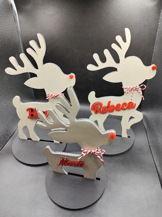 Adornos Renos navidad personalizados