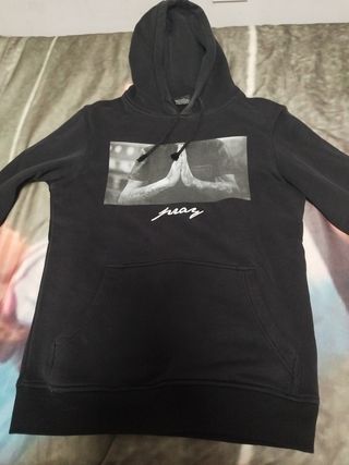 Sudadera Pray Talla Xs negra