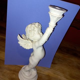 Angelo colore avorio porta candela