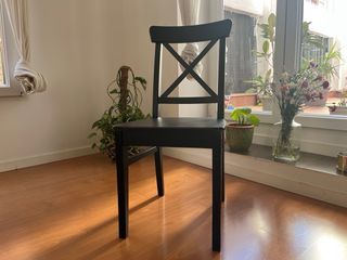 Sedie in legno nero di IKEA