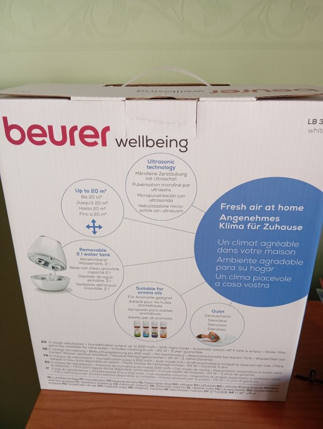 Humidificador de aire beurer wellbeing