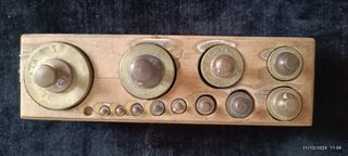 BALANZA 3 KG HIERRO FUNDIDO + PESAS