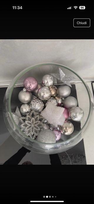 sfera vetro palline di Natale