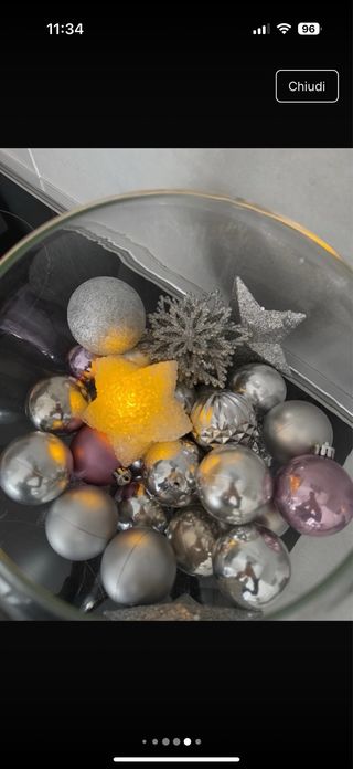 sfera vetro palline di Natale