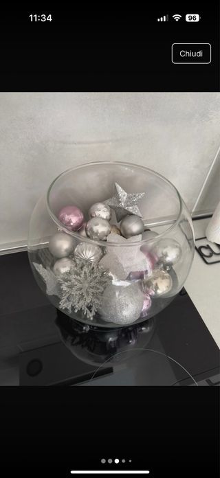 sfera vetro palline di Natale