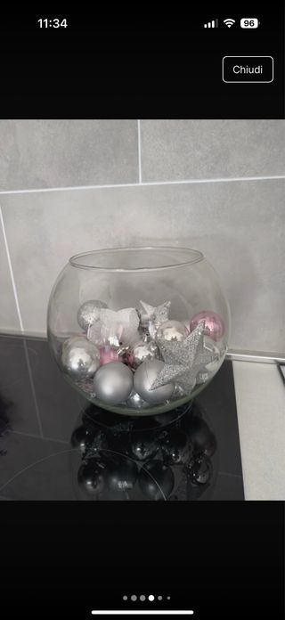 sfera vetro palline di Natale