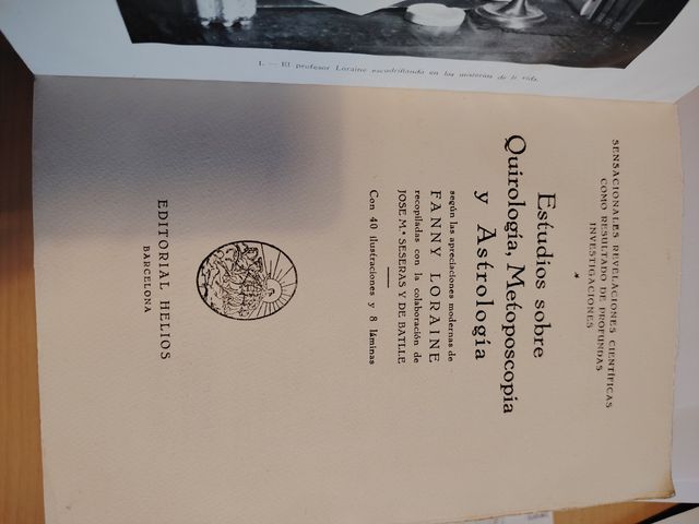 ESTUDIOS SOBRE QUIROLOGIA, METOPOSCOPIA