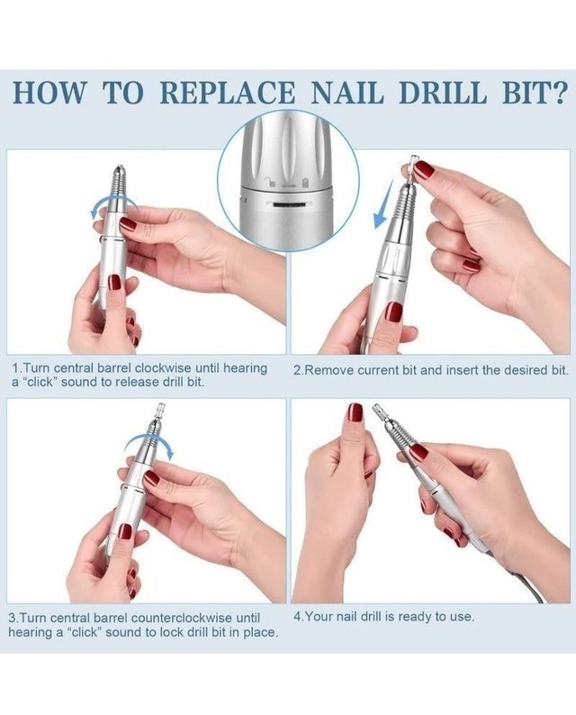 Tornio per unghie professionale Nail Drill 35.000 giri/min.