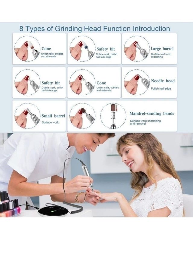 Tornio per unghie professionale Nail Drill 35.000 giri/min.