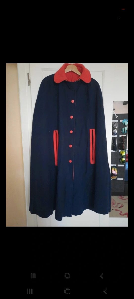 Chaqueta poncho 2 x 1 reversible