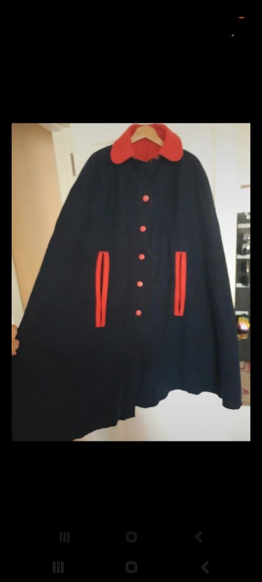 Chaqueta poncho 2 x 1 reversible