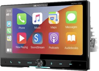 Carplay 10,6” 2-din pantalla abustable LCD
