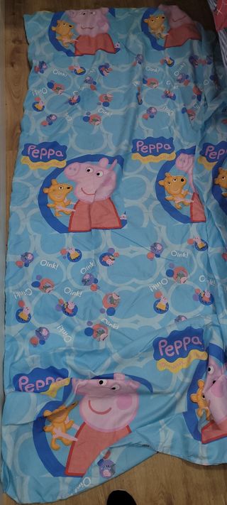 Funda nórdica peppa pig, cama de 90 4 piezas