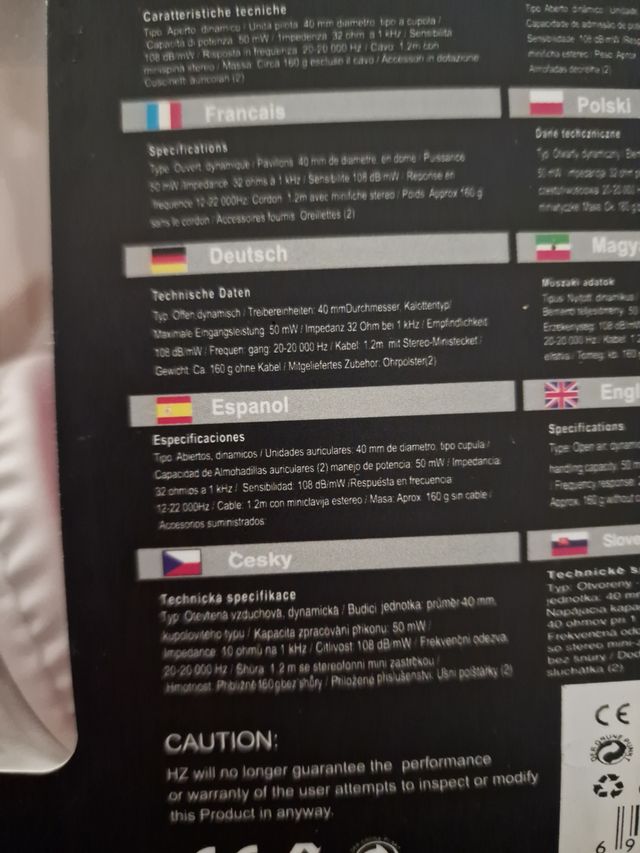 Hanizu auriculares con cable