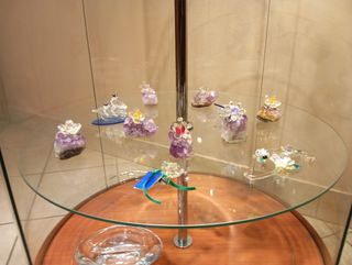 Vetrina espositiva circolare veterato