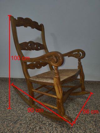 Mecedora rústica rondeña