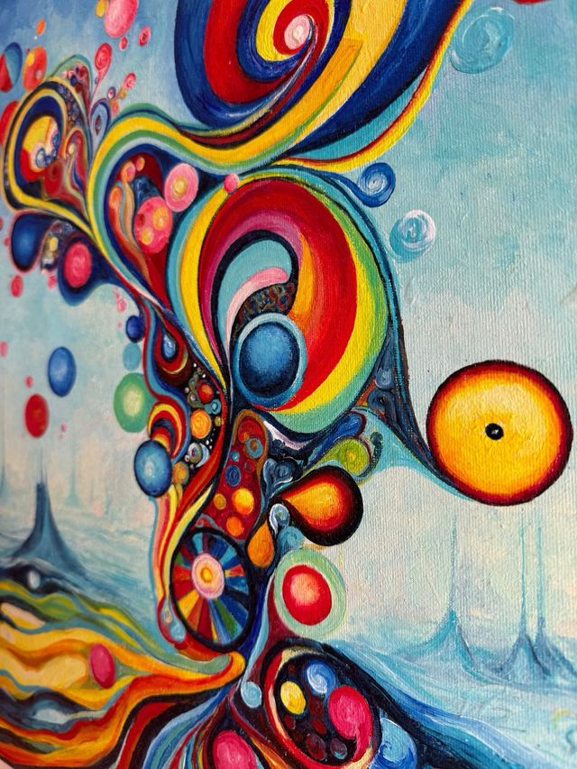 Quadro fantasia, colori acrilici, handmade