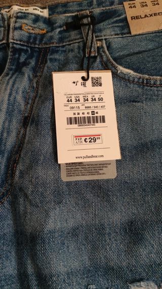 Pantalones jeans pull Bear 