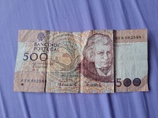 BILLETE 500 ESCUDOS PORTUGUESES