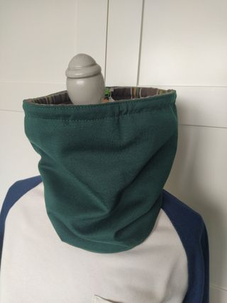 Bufanda cuello reversible hecho a mano