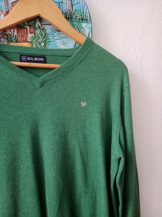 Jersey cuello pico Silbon talla S