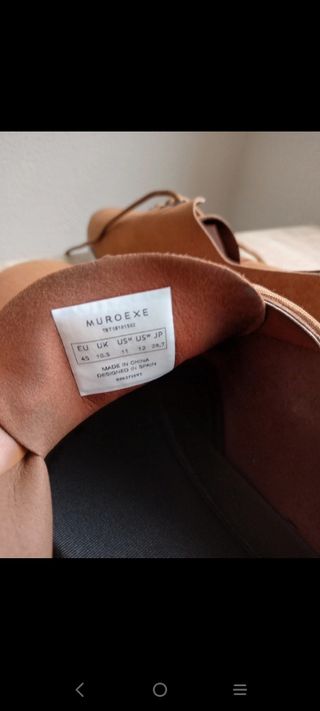 Zapatos Muroexe hombre talla 45