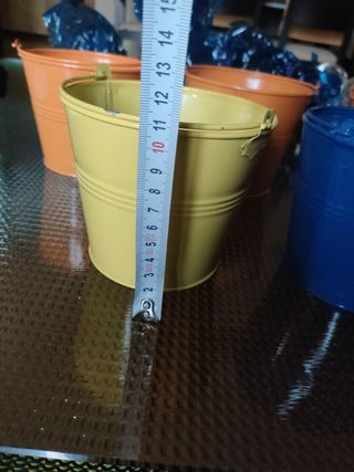 Cubo maceta bote adorno regalos